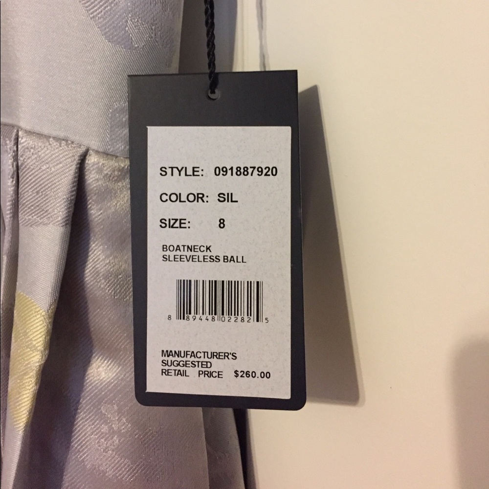 NWT❗️Adrianna Papell Silver Ball Gown - Picture 4 of 5